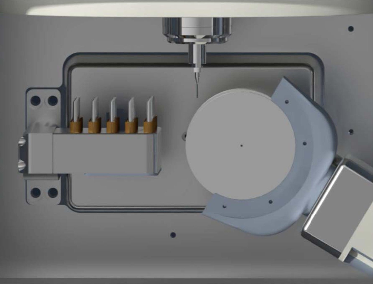 DentCorex Titan 5X — 5-Axis Wet Dental Milling Machine